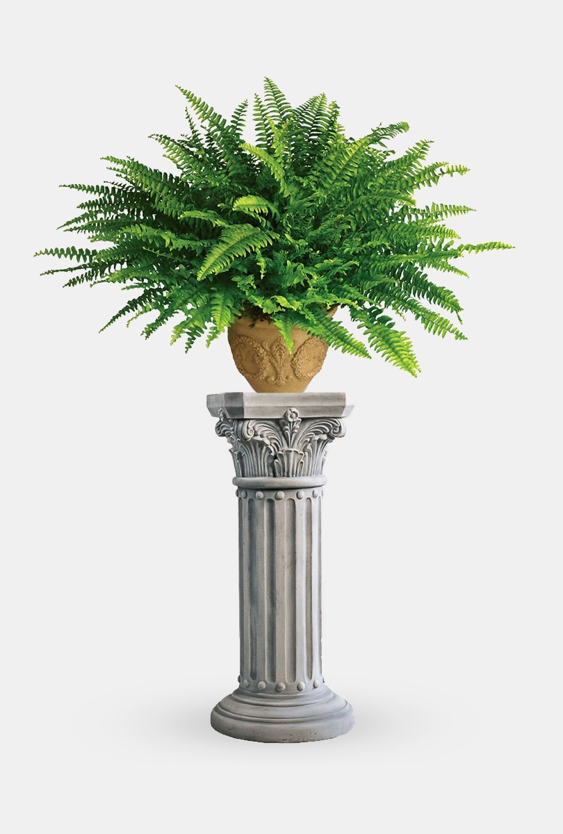 Greek column plant stand